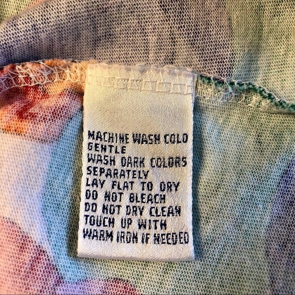 Vintage 90s Skirt Multicolor Hat Print Wrap with Tie Evan Picone Y2K size Large - Picture 16 of 16